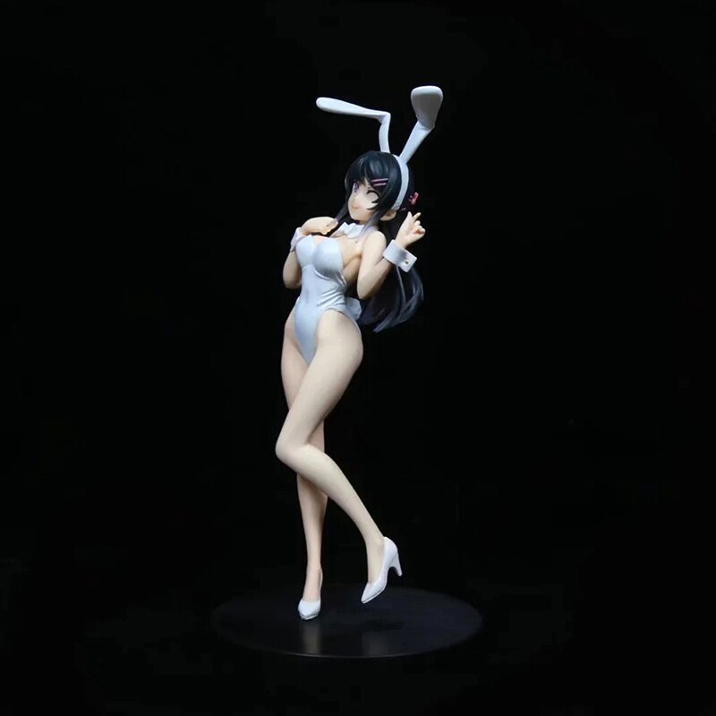 22cm Anime Rascal Does Not Dream Of Bunny Girl Senpai Action Figure Sakurajima Mai Bunny Girl Sexy Girl Collectible Model Toy