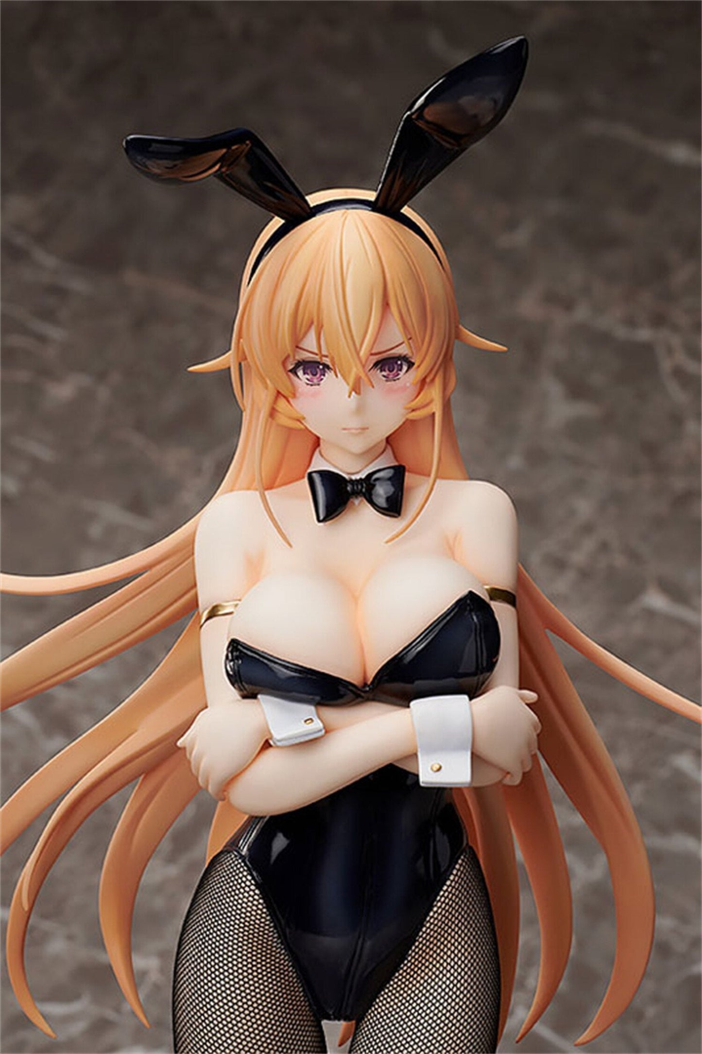 25cm Shokugeki no Souma Nakiri Erina 1/4 Bunny Ver PVC Cute Sexy Girl Anime Figure Toy Hentai Model Dolls Adult Collection Gift