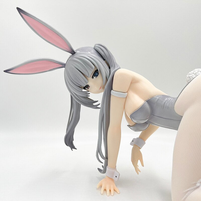 20cm FREEing B-Style Date A Live Sexy Anime Figure White Queen Bunny Girl Action Figure Date A Bullet Figurine Adult Doll Toys