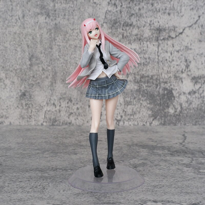 DARLING In The FRANXX Figure Zero Two PVC Anime Action Figurine 25cm Toys Collection Model Doll Christmas Birthday Gifts