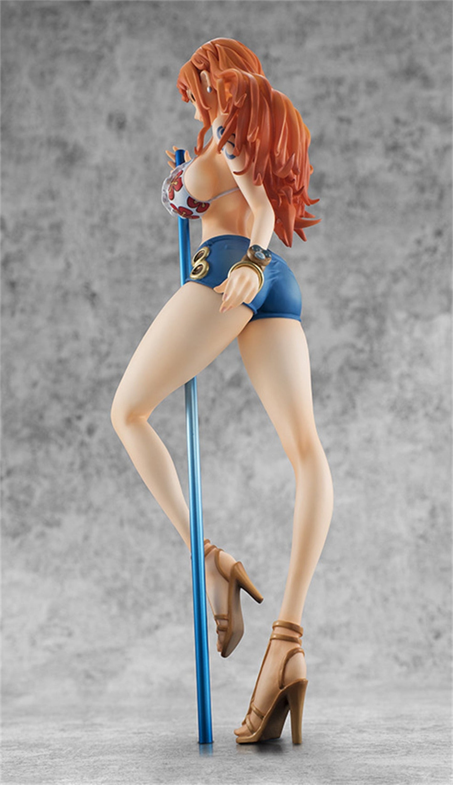 One Piece Anime Figure Nami Song Dance BB Pole Dance Swimsuit Sexy Figurine PVC Action Figure Collectible Model Toy Doll Decor