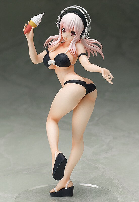 18cm Emon Restaurant Series Super Sonico Sexy Anime Figure Super Sonico China Dress Ver. Action Figure Adult Collection Doll Toy