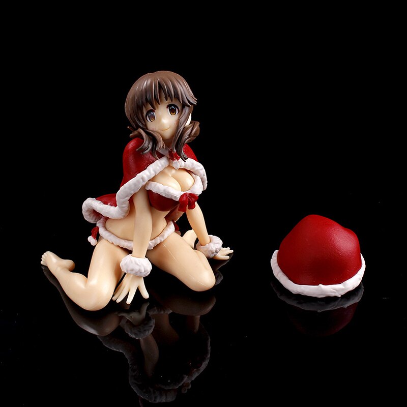 13cm Anime Asuna Soniko Sexy Girl Christmas Cape Bikini Action Figure PVC Collection Model Toy Computer Case Car Kid Gift