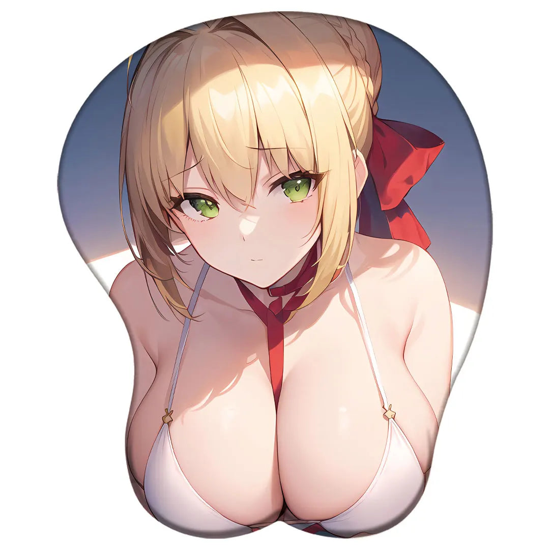 Saber Rin Sakura Alter 3D Silicone Mousepad Fate Stay Night Zero 3D Wristband Mouse Pad Anime Gaming Diy 3D Wrist Rest Mouse Mat