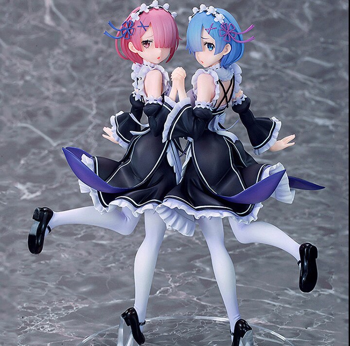 26cm Re:ZERO -Starting Life in Another World Rem Anime Figure Rem Hanfu Action Figure Rem Ram Figurine Collection Model Doll Toy