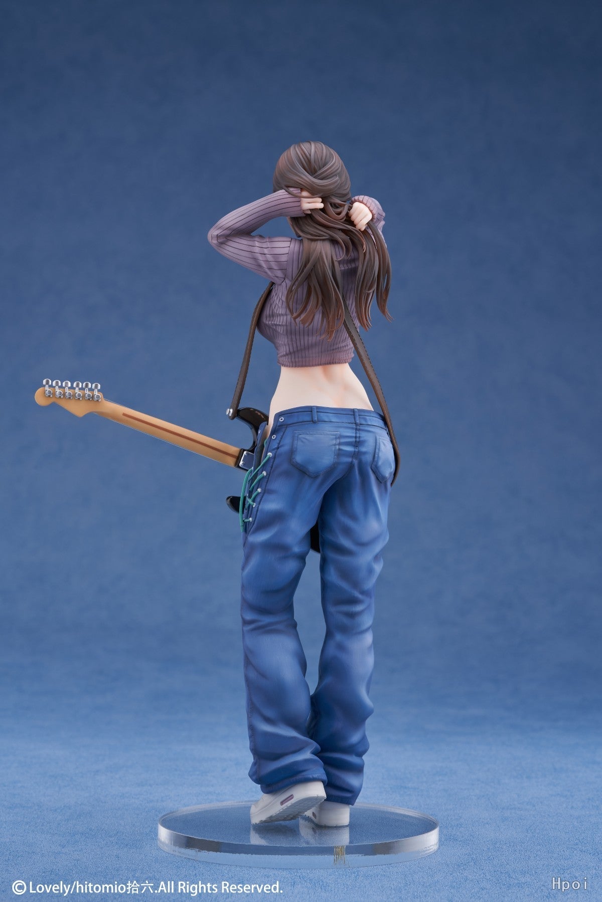 25cm Lovely Guitar Sisters Mei Mei Sexy Girl Anime Figure Guitar Sisters Action Figure Adult Collectible Model Doll Toys Gifts