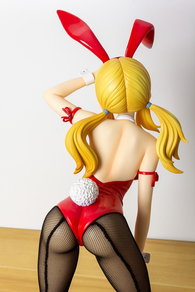 38CM FREEing B-style Fairy Tail Lucy Heartfilia 1/4 Bunny Ver. PVC Action Figure Adult Collectible Model Toys doll Gifts