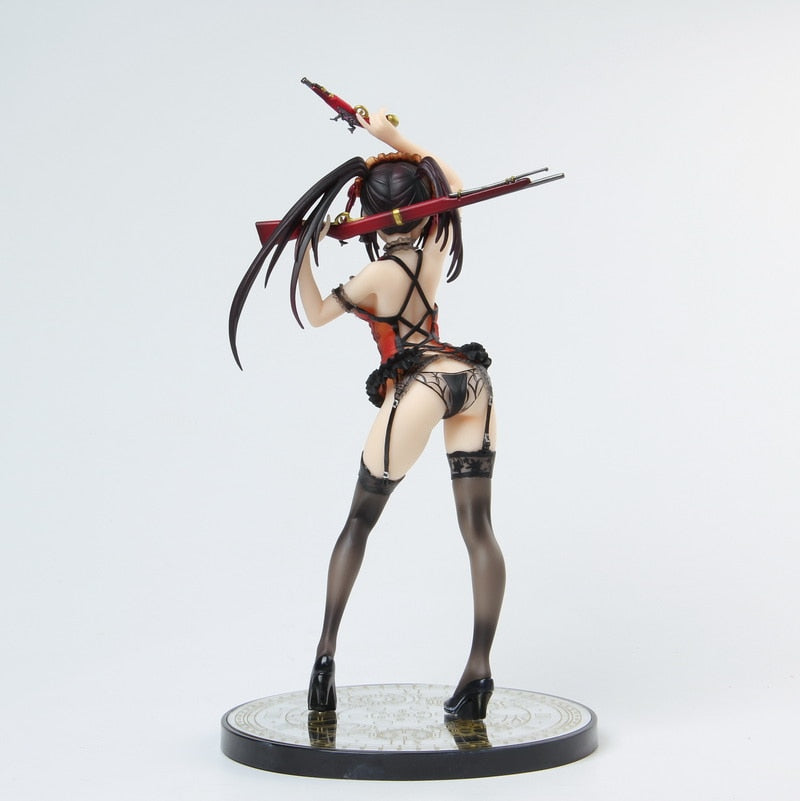 24CM Alphamax Date A Live Kurumi Tokisaki Lingerie Ver. 1/7 Pvc action Figure Adults Collection Model doll gifts