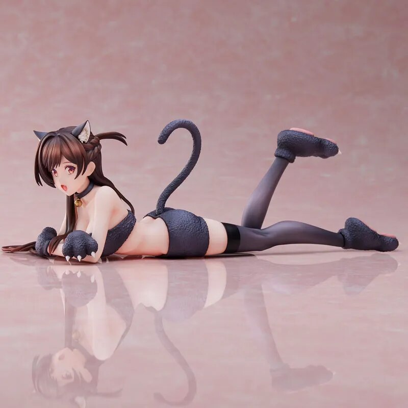 9cm Rent A Girlfriend Chizuru Mizuhara Cat Costume Sexy Anime Girl Figure Chizuru Ichinose Action Figure Adult Model Doll Toys