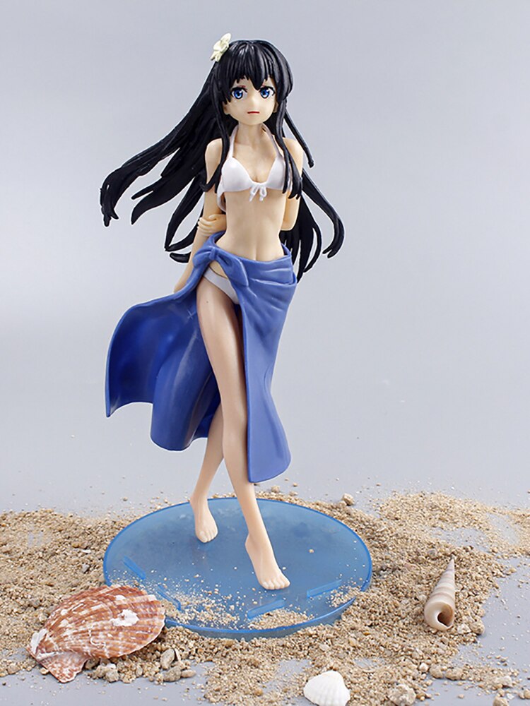 Anime My Teen Romantic Comedy Action Figure Yukinoshita Yukin Swimsuit Sexy Girl Car Decoration PVC Collect Model Dolls Toy Gift