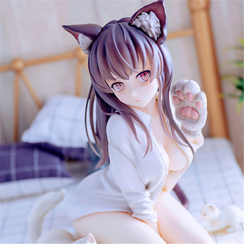 DCTer Catgirl Mia Bishop Rondo Ayaka Chan Skytube Japanese Anime Cat Ears Girl PAction Figure Toys Statue Collectible Model Doll