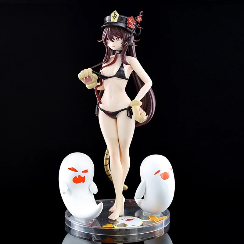 25cm Genshin Impact Hu Tao Sexy Anime Girl Figure Klee/Venti Action Figure Qiqi/Nahida Figurine Adult Collectible Model Doll Toy