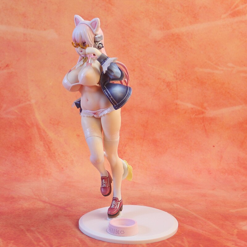 27cm Super Sonico Sexy Girl Cat Figure Anime Action Figure PVC New Collection Figures Toys