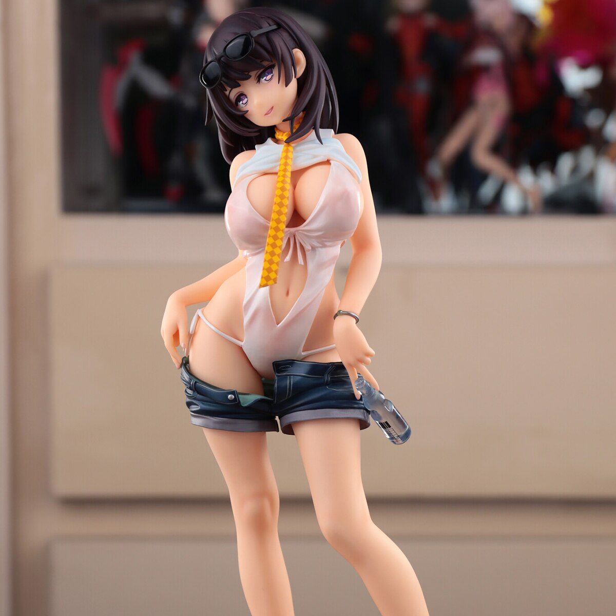 28CM Figma Skytube Alphamax Toshiue Kanojo 1/6 Sexy Girl PVC Anime Action Figures Adult Hentai Collection Model Toys Doll Gifts