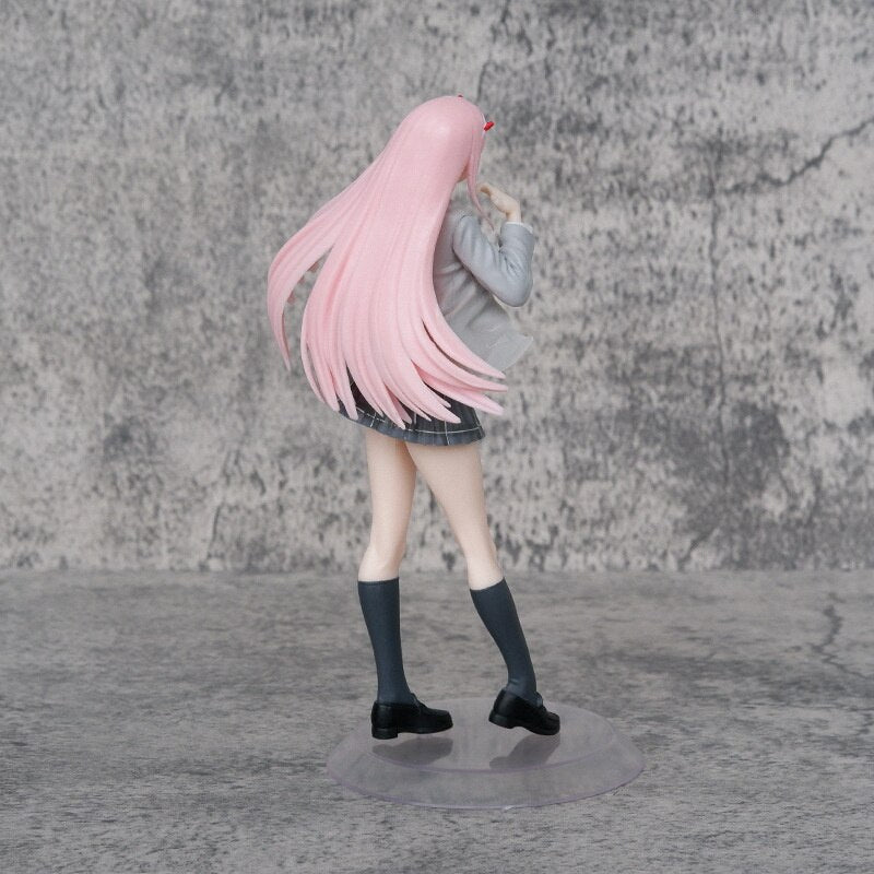 DARLING In The FRANXX Figure Zero Two PVC Anime Action Figurine 25cm Toys Collection Model Doll Christmas Birthday Gifts