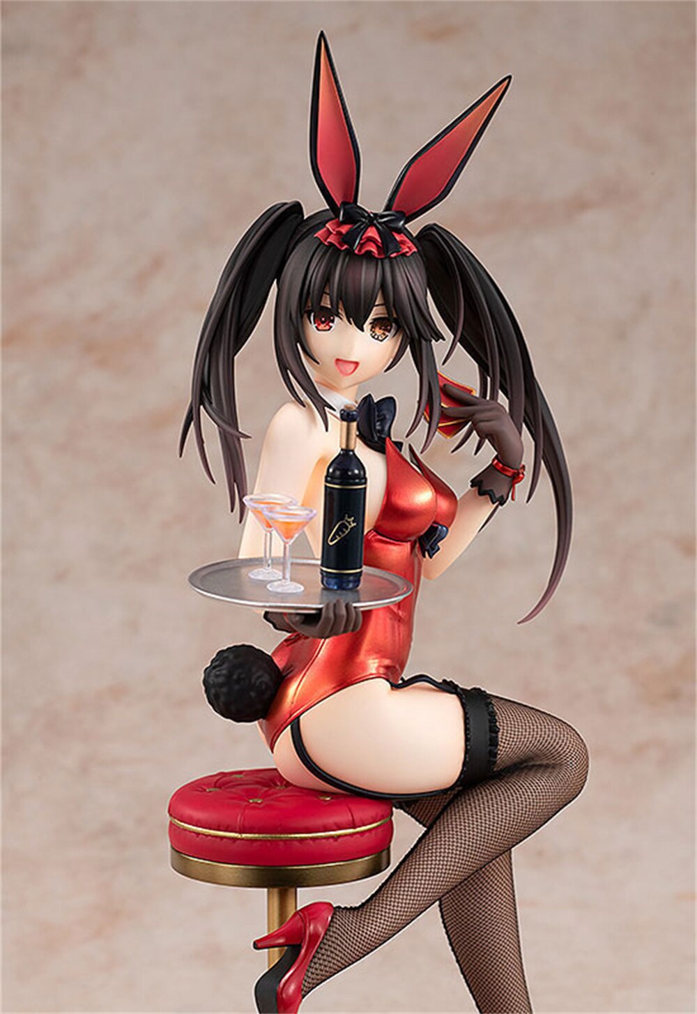 26cm Date A Live Tokisaki Kurumi 1/7 Bunny Ver PVC Action Figure Sexy Cut Girl Anime Hentai Model Dolls Collection Gift Toys