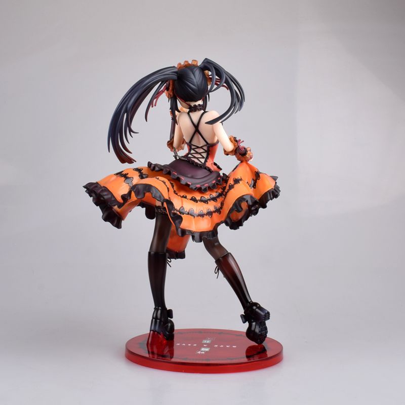 22cm Anime Sexy Girl Figure Toys Date A Live Tokisaki Kurumi Lingerie Pistol ver. PVC Action Figure Toys Collection Model Doll