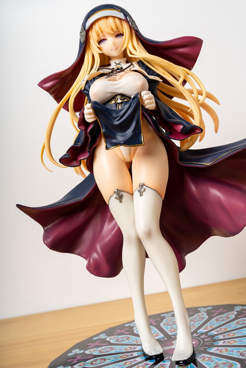 26cm Vibrastar Nun Charlotte 1/6 Skytube Japanese Anime sexy Girl PVC Action Figure Toy Native Adults Collection Model Doll