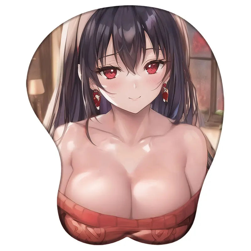 SPYxFAMILY Mouse Pad Gel Wrist Rest Support Forger Yor 3D Silicone Mousepad Anime 3D Wristband Mouse Pad Diy 3D Wrist Rest Pad