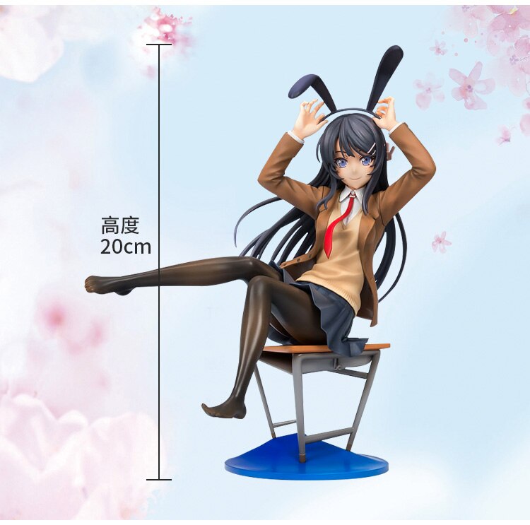 30cm FreeWillStudio FU Bunny Girl Anime Figure Senpai Mai Sakurajima Sexy Action Figure Adult Collectible Model Doll Toys Gifts