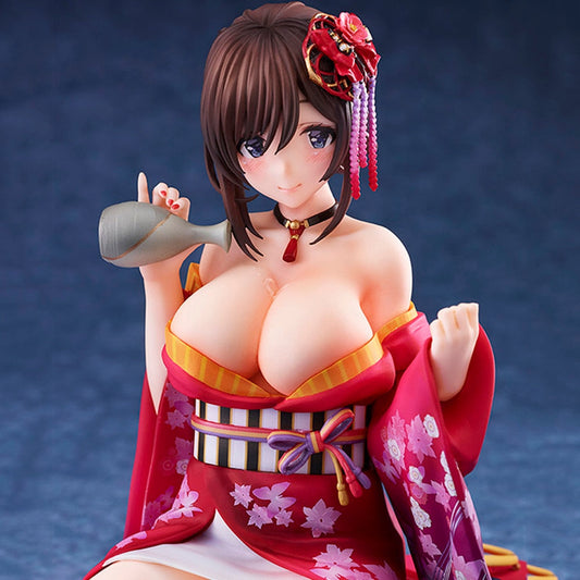 16CM Native Pink Cat Peeled Back Kimono 1/6 Sexy Girl PVC Anime Action Figures Adult Collection Hentai Model Toys Doll Gifts