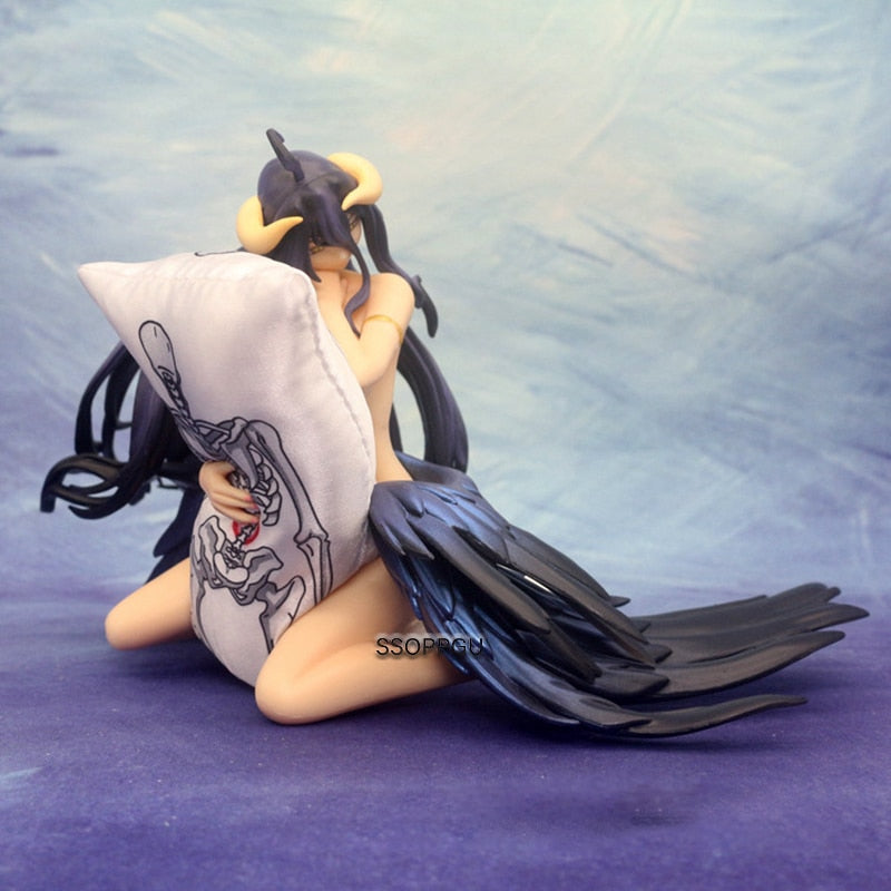 13cm Anime OVERLORD Albedo Figure Pillow Gentleman Girl PVC Action Figure Statue Model Collectible Toy Doll Gifts