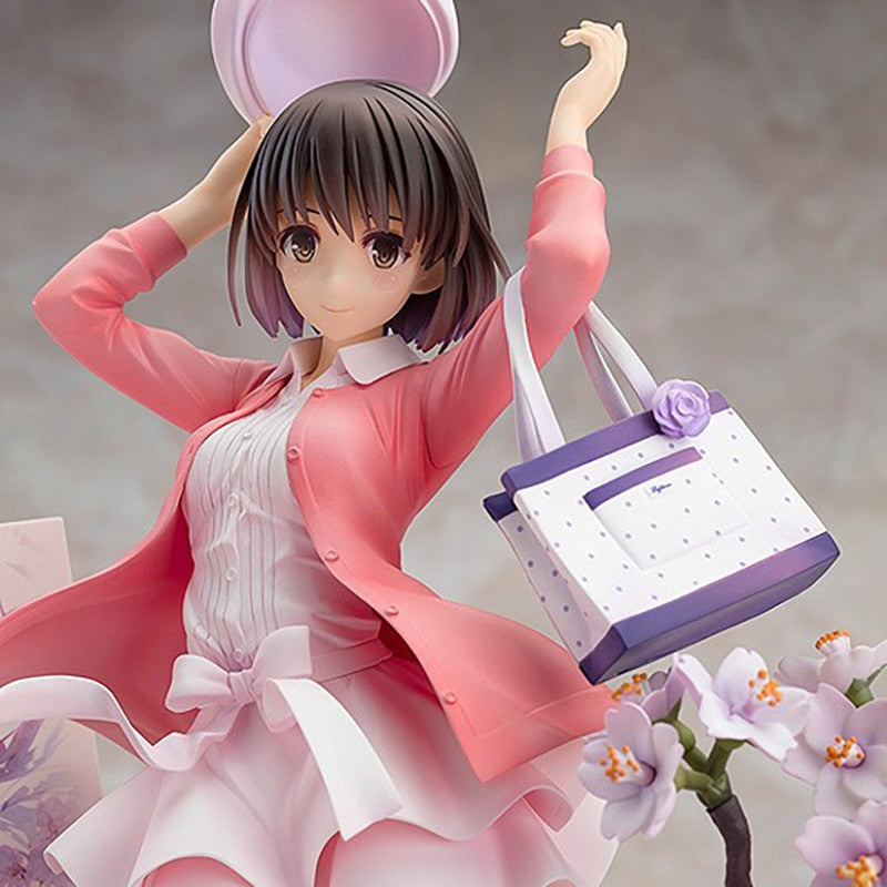 Anime Saekano How to Raise a Boring Girlfriend Action Figure Cherry Blossoms Megumi Kato Figure Lovely Girl Model Collection Toy