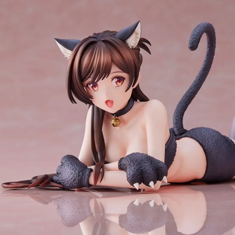 9cm Rent A Girlfriend Chizuru Mizuhara Cat Costume Sexy Anime Girl Figure Chizuru Ichinose Action Figure Adult Model Doll Toys