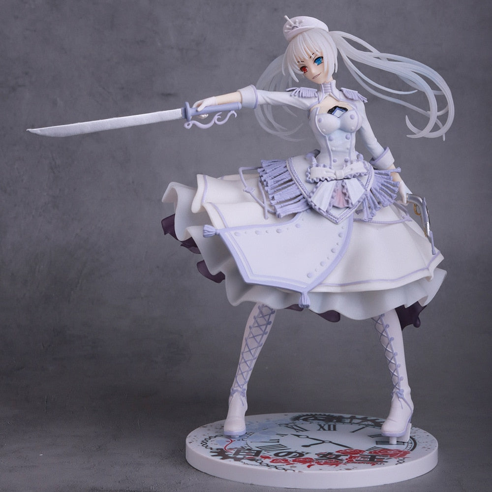 Anime DATE A LIVE Tokisaki Kurumi Action Figure White Hair Gueen Tokisaki Kurumi Tokisaki Kurumi Figure Model Doll Children Gift