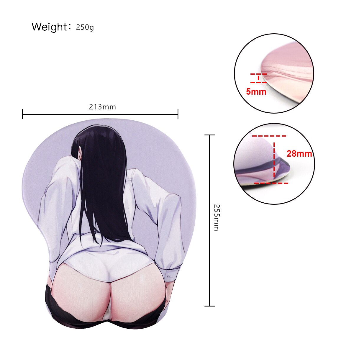 3D Boobs Mousepad | Oppai Ass Tits Mouse Pad | Silicone boobs mousepad