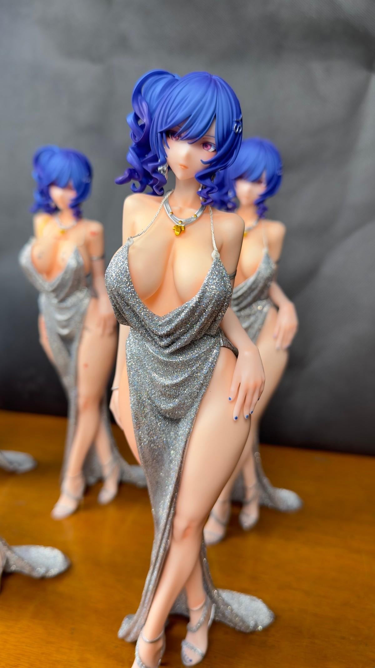 25cm Azur Lane St Louis Sexy Anime Girl Figure Hentai St Louis Dress Ver Action Figure Adult Collectible Model Doll Toys Gifts