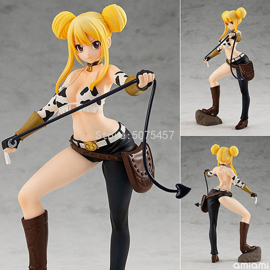 19cm FAIRY TAIL Sexy Girl Anime Figure Lucy Heartfilia Action Figure FAIRY TAIL Final Series Lucy Taurus Form Figurine Doll Toys