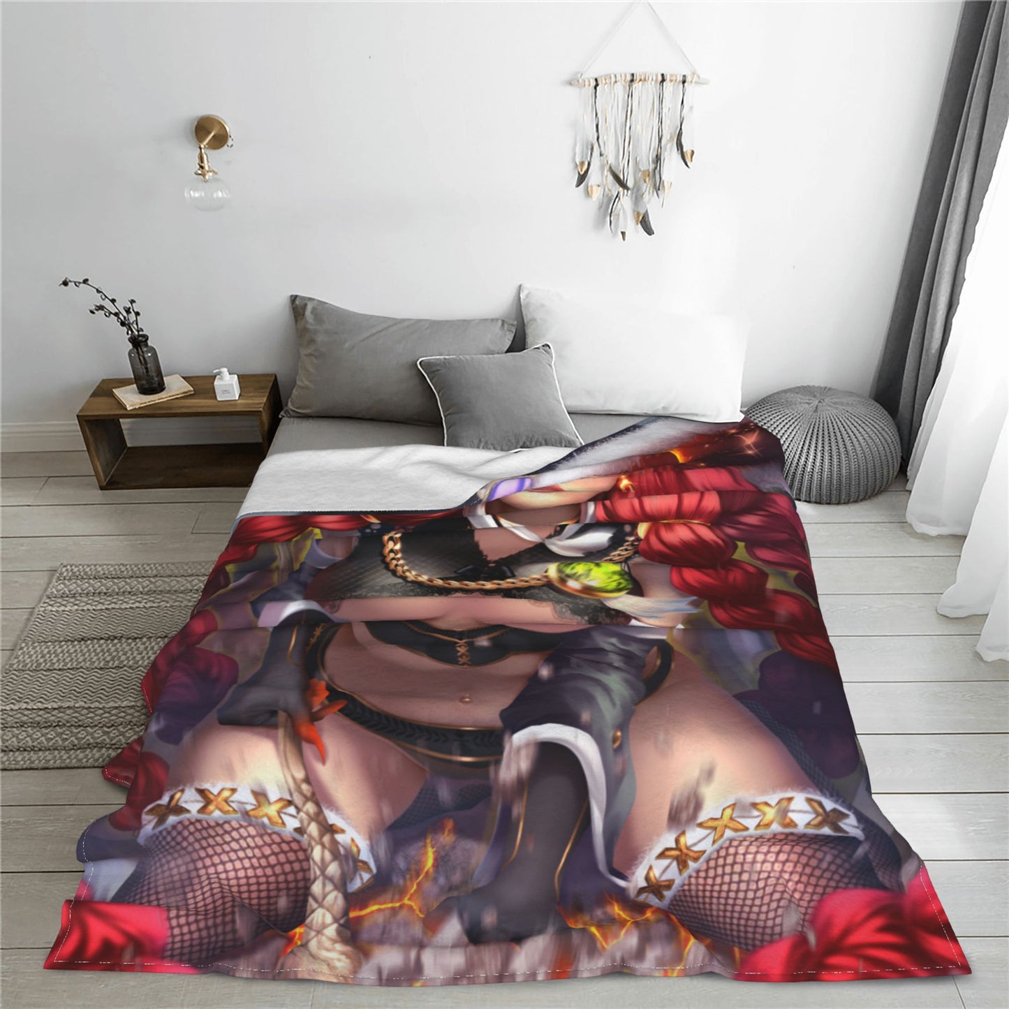 Japanese Anime One Piece FAIRY TAIL Blanket Blue Archive Flannel Soft Plush Sofa Bed Throw Otaku Waifu Blankets Gift Bed Decor