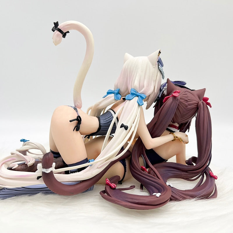 13cm Nekopara Chocola Sexy Anime Figure Nekopara Vanilla Action Figure Vanilla/Chocola Figurine Anime Girl Adult Model Doll Toys