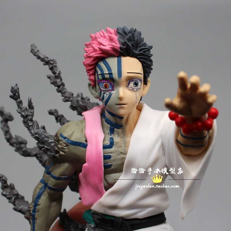 15cm Anime Demon Slayer Akaza Action Figurine Juuni Kitsuki Akaza Figure PVC Collectible Model Doll Toys Gifts