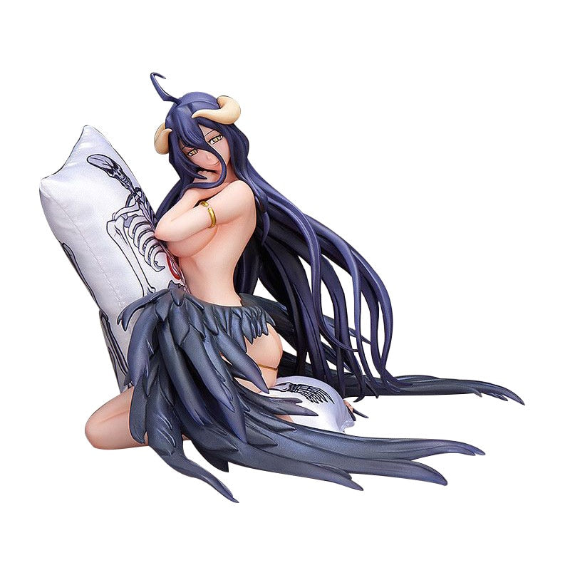 13cm Anime OVERLORD Albedo Figure Pillow Gentleman Girl PVC Action Figure Statue Model Collectible Toy Doll Gifts