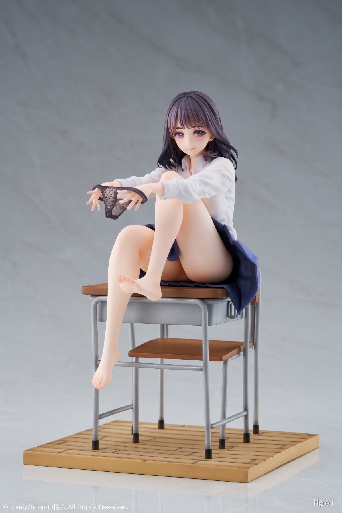 25CM  Japanese Anime Wind Blown After Class Sexy Girl Figure Pvc Action Figure toys Hentai model doll gift