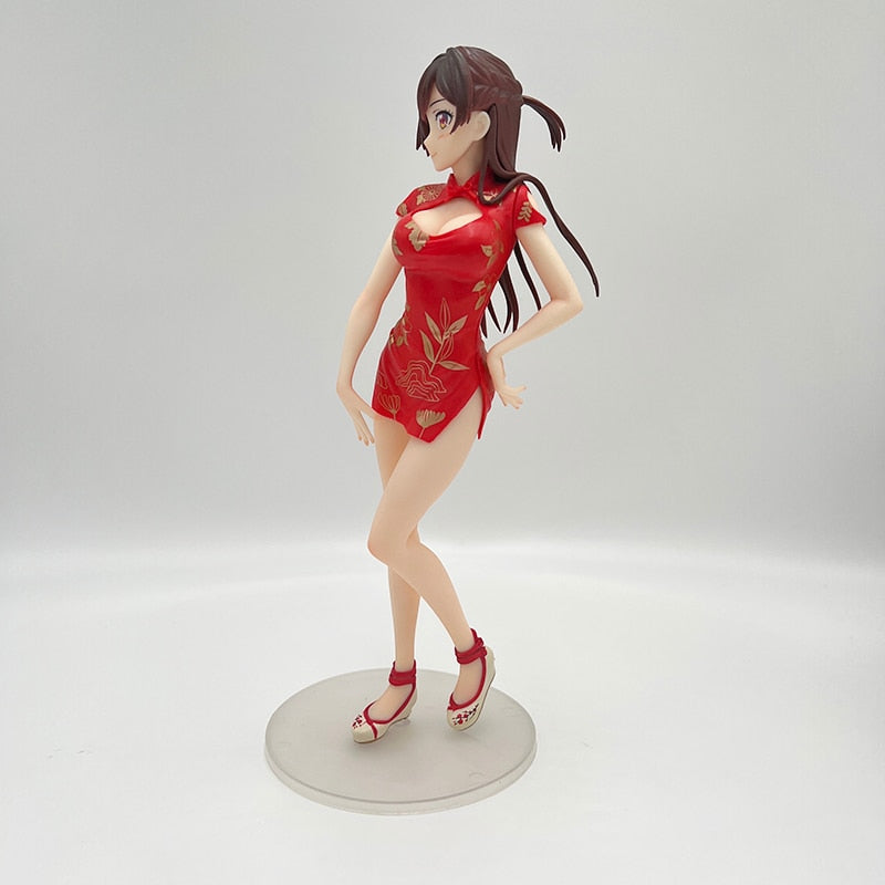 24cm Rent A Girlfriend Sexy Anime Figure Chizuru Mizuhara China Dress Action Figure Chizuru Ichinose Figurine Adult Model Toys