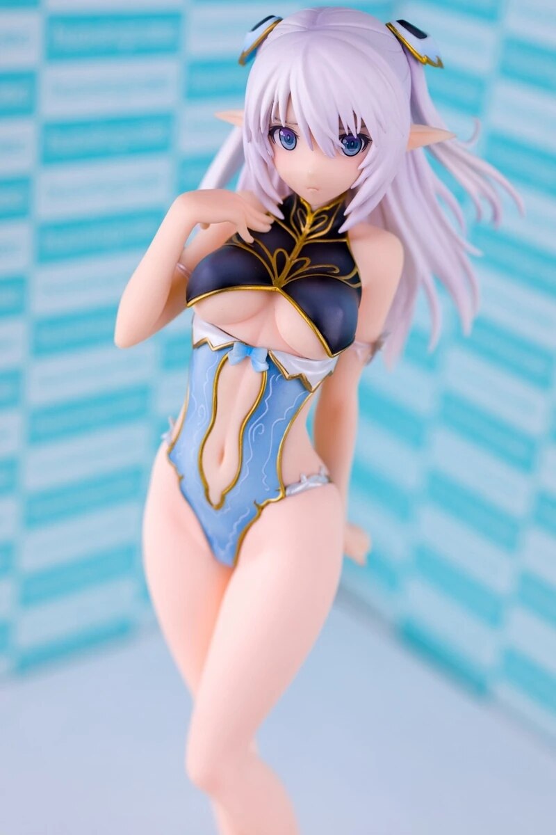 18CM Altina Anime Shining Blade Figure Sexy Beach Swimsuit Elf Cute Girl Standing Model Chlid Toys PVC Gift Collection Doll