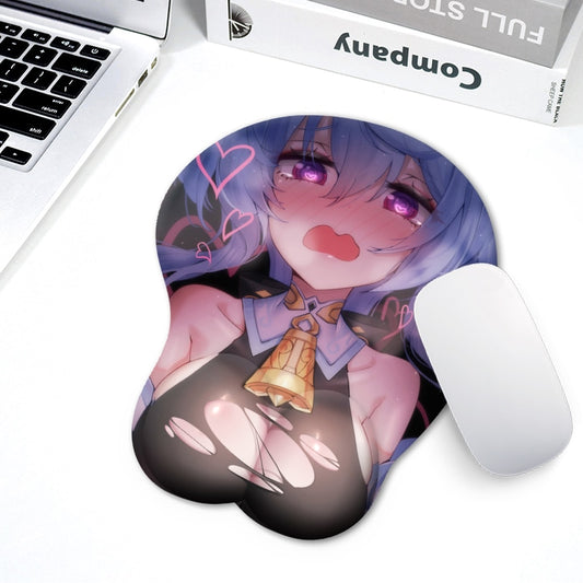 3D sexy mouse pad with wrist strap laptop pad antiskid gel wrist strap mouse pad