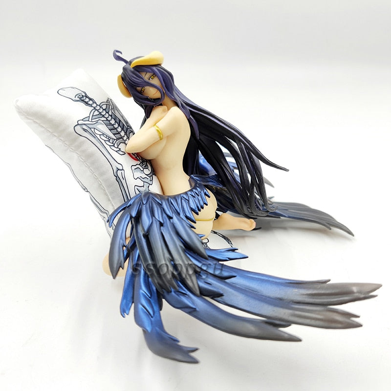 13cm Anime OVERLORD Albedo Figure Pillow Gentleman Girl PVC Action Figure Statue Model Collectible Toy Doll Gifts