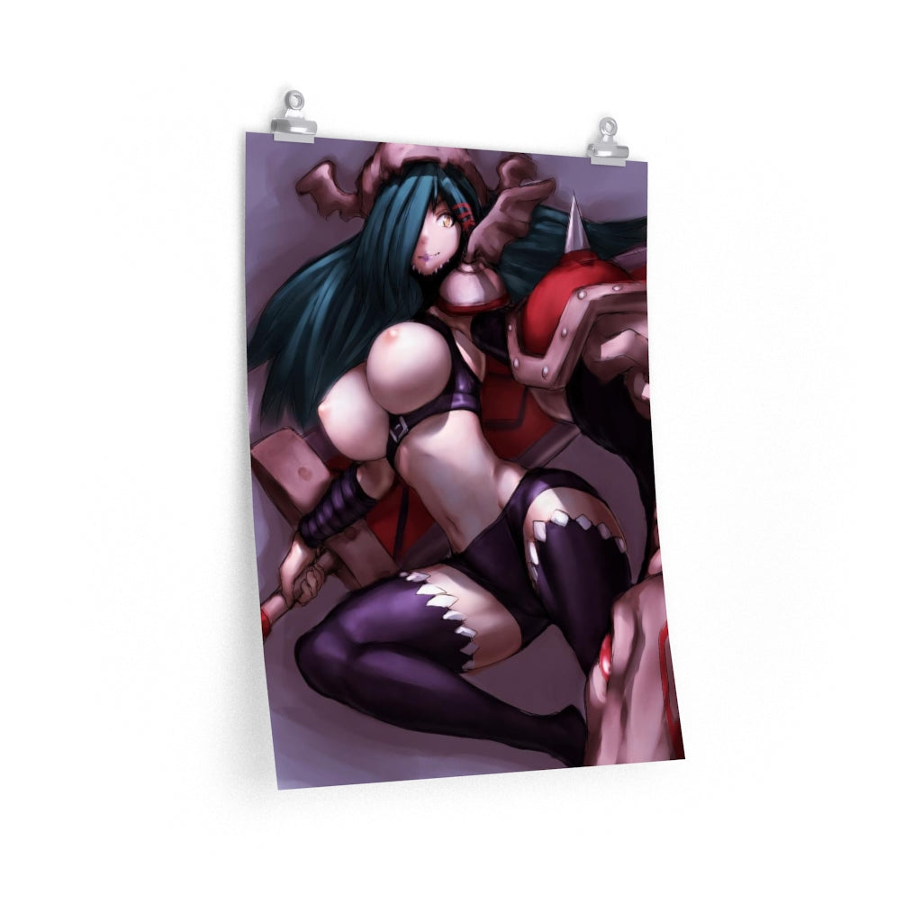 Mervamon Digimon Poster - Lewd Premium Matte Vertical Poster - Adult Wall Art