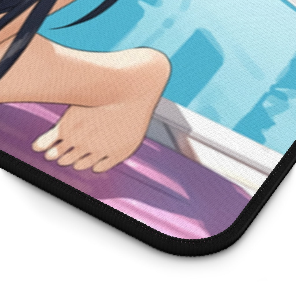 How Not to Summon a Demon Lord Sexy Bikini Shera L. Greenwood and Rem Galleu Desk Mat - Non Slip Mousepad