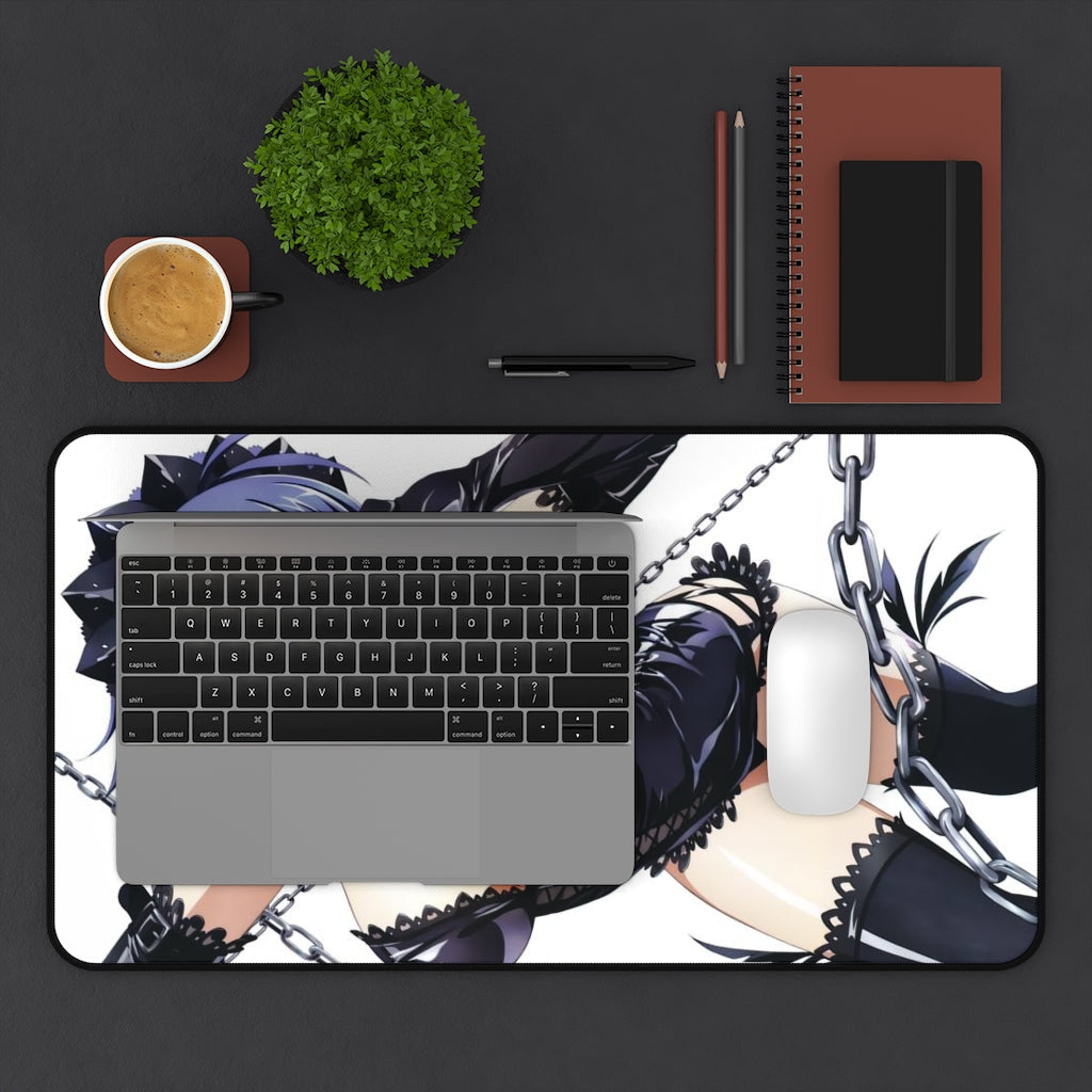 Ikkitousen Sexy Mousepad - Leather Lu Meng Desk Mat - Ecchi Playmat