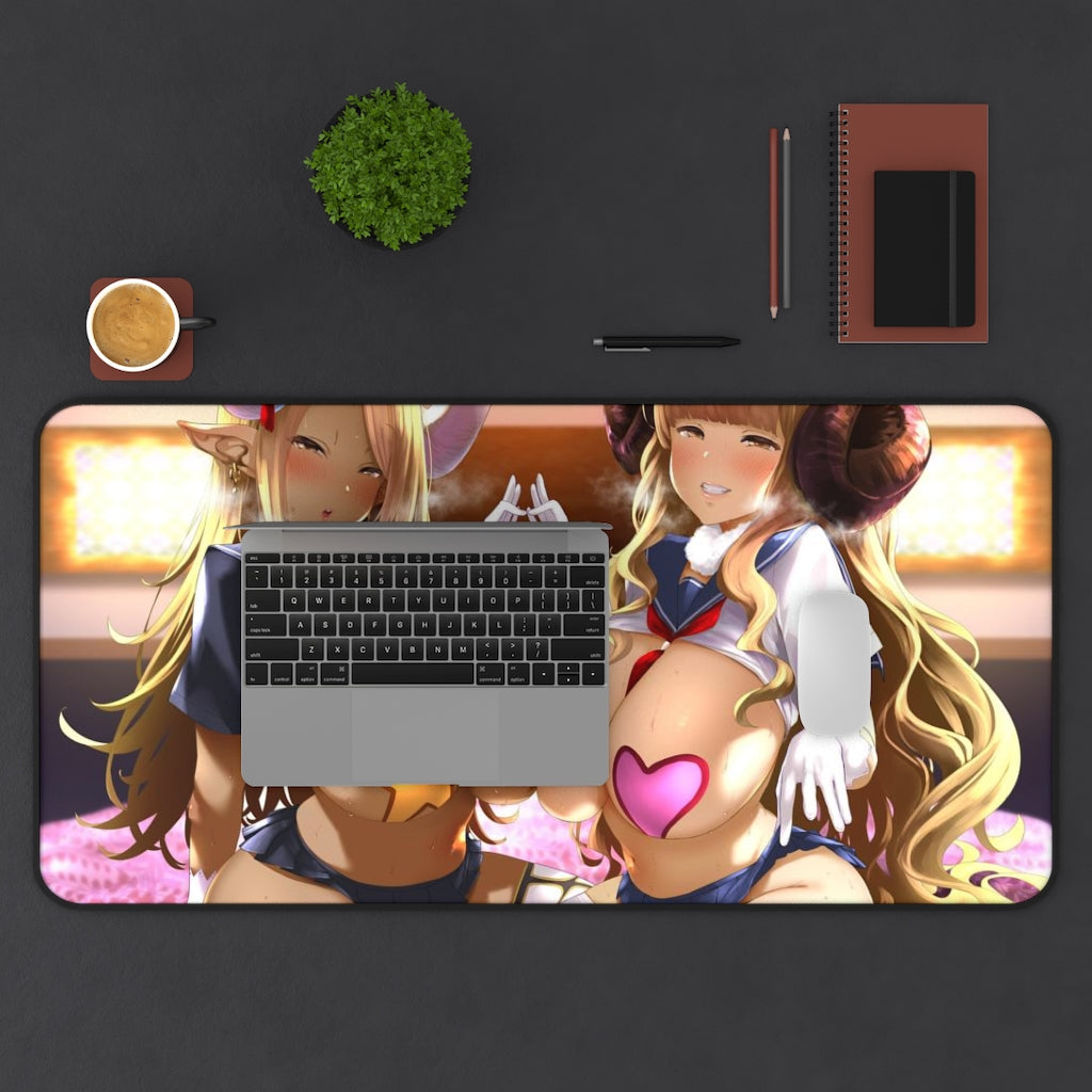 Granblue Fantasy Sexy Mousepad - Thick Waifus Pasties Anime Desk Mat - Ecchi Playmat