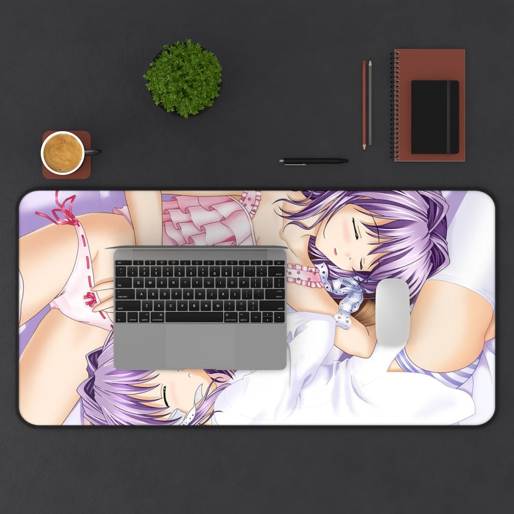 Clannad Sexy Mousepad - Sleepy Fujibayashis Anime Desk Mat - Ecchi Playmat