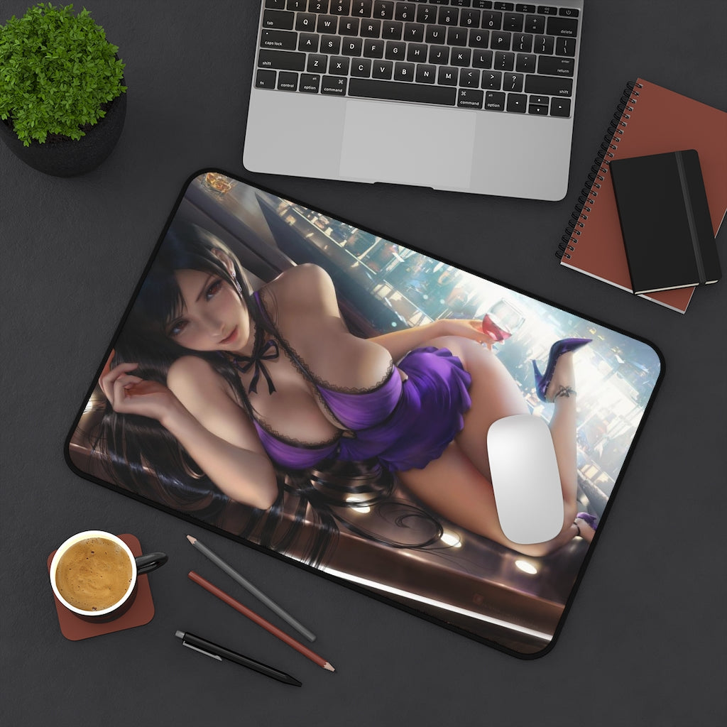 Tifa Sexy Dress Desk Mat | Big Gaming Mousepad - MTG Playmat