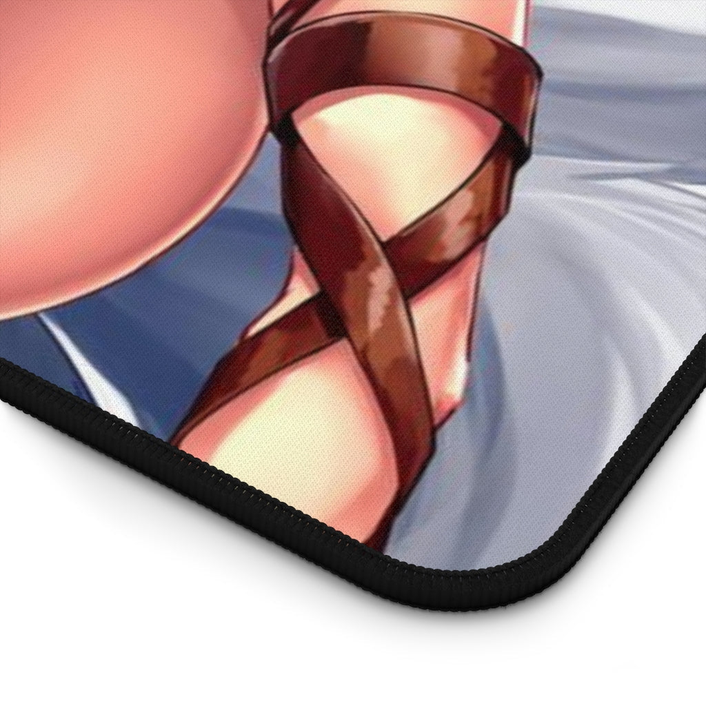 Nine Tailed Fox Ahri Sexy Mousepad - League of Legends Ecchi Desk Mat - LoL Kitsune Playmat