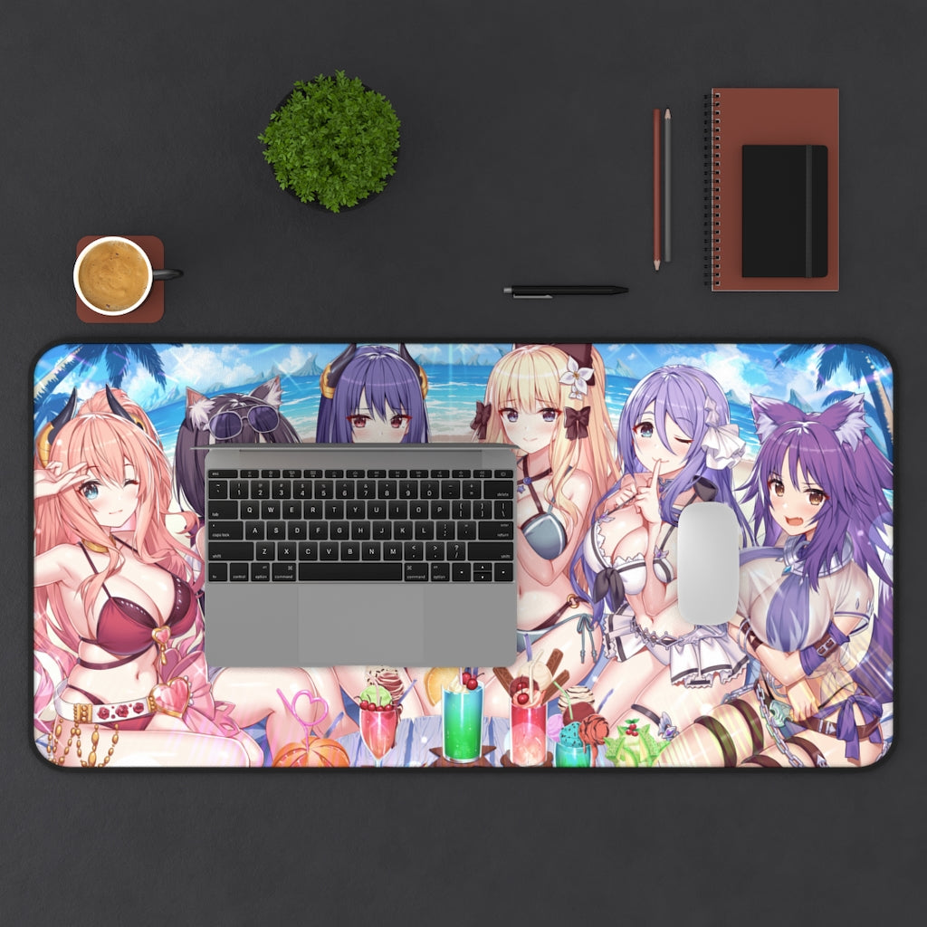 Princess Connect Sexy Anime Mousepad Doujin - Desk Mat - Big Gaming Mouse Pad - MTG Playmat