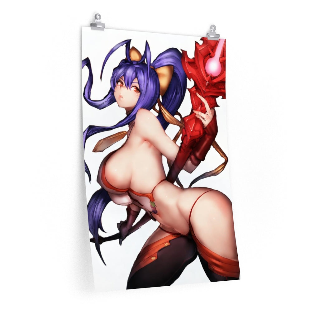 Mai Natsume Blazblue Poster - Lewd Premium Matte Vertical Poster - Adult Wall Art